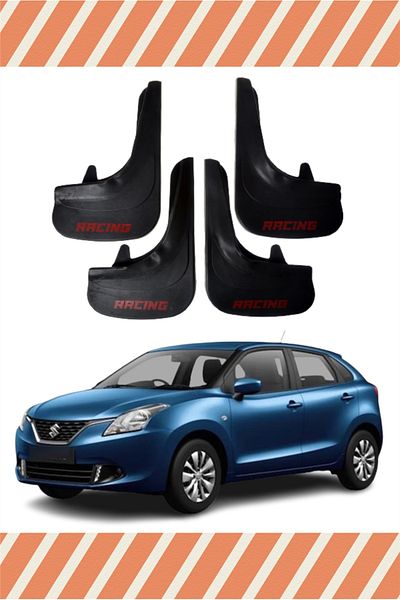 NOVDES Hg Suziki Baleno Racing Written 4-Piece Leggings Mudguard Mudguard