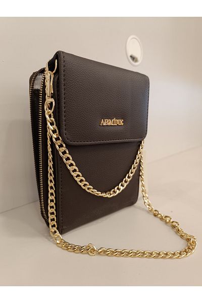 Armine Women's Bag - 266 Model, Brown Color, Pia Design