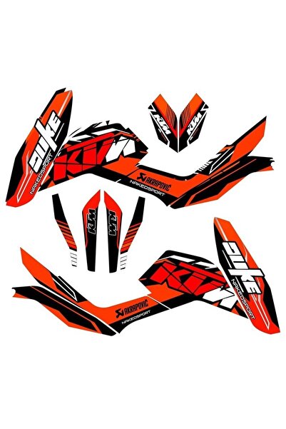 Motiker Ktm Duke 200 Naked Sport Sticker Etiket Modeli