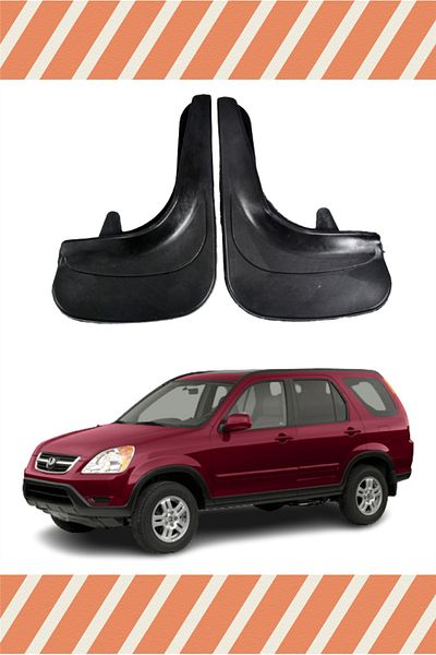 NOVDES Honda Cr-V 2002-2007 Sports Written 2-Piece Dust Cover Mudguard Mudguard