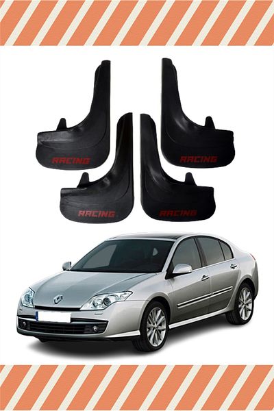 ALPAX OTOMOTİV Renault Laguna 3 Racing Written 4-Piece Gaiter Mudguard Mud Flap