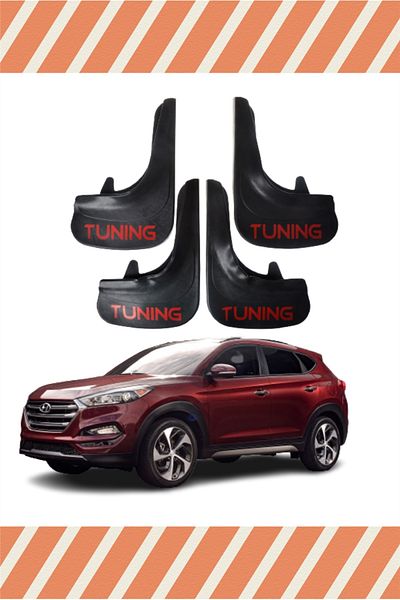 Heda Tex Hg Hyundai Tuscon Tuning Written 4-Piece Dust Cover Fender Mud Flap