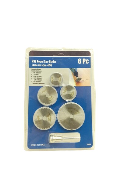 Go İthalat 6 PARÇA MİNİ YUVARLAK TESTERE BIÇAKLARI 22---44MM (4832)