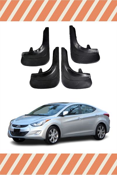 NOVDES Yb Hyundai Elentra 2010-2015 4Pcs Dust Cover Mudguard Mudflap