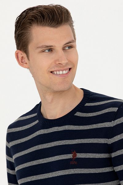 U.S. Polo Assn. Gray Melange Men's Sweater - 50272124 -Vr086