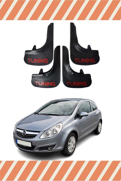 Heda Tex Opel Corsa D-E 2007-2014 Tuning - Set of 4 Dust Covers and Legs