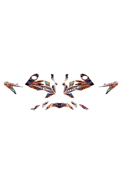 Motiker KTM DUKE 390 Motorex Karışık Motosiklet Sticker Etiket Parçalı Kaplam...