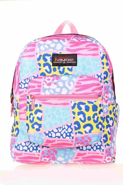 KAUKKO Leopard Patterned Spring Backpack