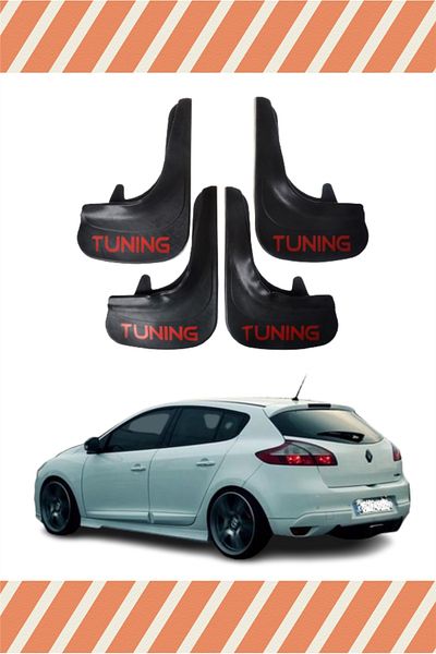 Heda Tex Renault Megane 3 Hb 2010-2016 - 4-Piece Dust Cover and Mudflap Set
