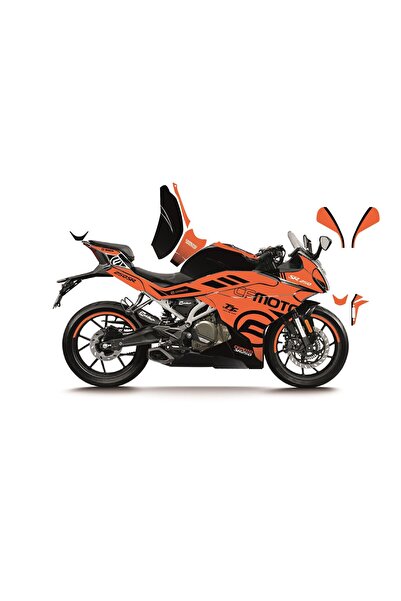 Motiker CFMOTO 250SR "TURUNCU - SİYAH" RACING MODEL PARÇALI MOTOSIKLET KAPLAM...