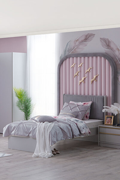 benim odam Elegant Yatak Örtüsü (Gri)