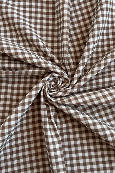 Doray Kumaş Gingham Patterned Double Layer Cotton Muslin Fabric / Dry 161