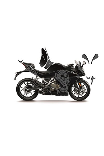 Motiker CFMOTO 250SR GRI DRAGON MODEL PARÇALI MOTOSIKLET KAPLAMA STICKER ETIK...