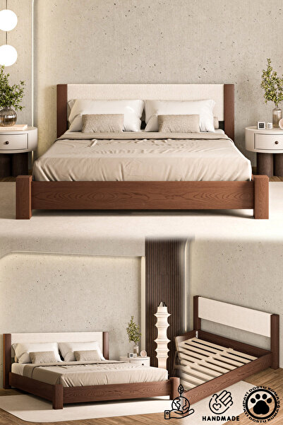 WOODMAN FURNITE & WOOD IRON TROPIC CEVİZ BOYALI TEK VE ÇİFT KİŞİLİK 1.SINIF A...