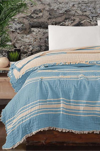 Mulberry Cuvertură de pat Buldan Muslin Pique - Single, 100% Bumbac