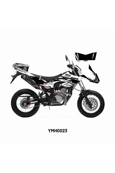 Motiker Yamaha WR 125 X/R "Dunlop Beyaz" Tasarım Motosiklet Sticker Etiket Ka...