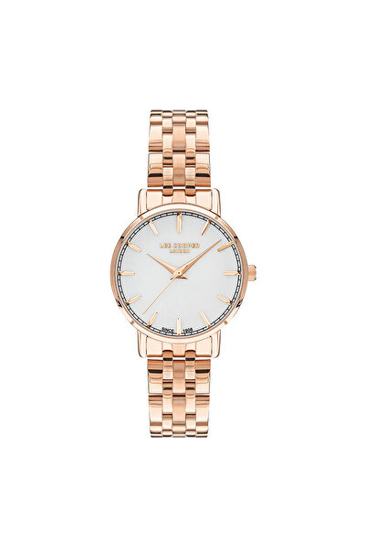 Lee Cooper ساعة لي كوبر النسائية التناظرية بمينا أبيض - LC07503.420