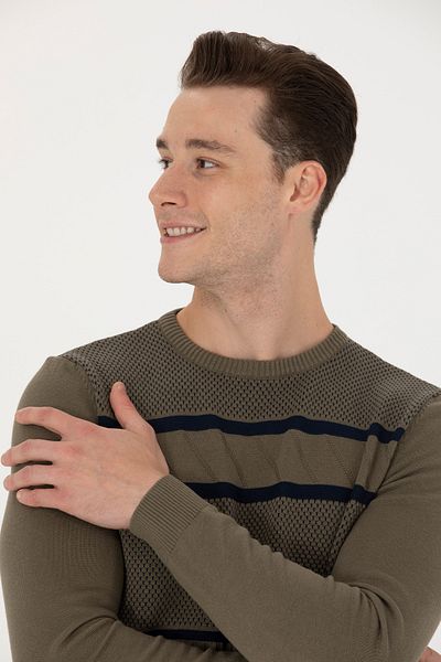 U.S. Polo Assn. Men's Khaki Sweater 50272109 -Vr027