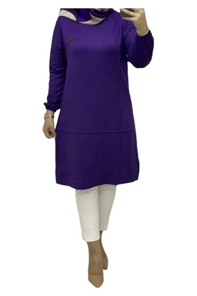 GGMM Large Size Crystal Fabric Tunic Crushed Pattern Model Tunic