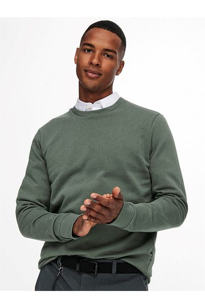 ONLY Onsceres Crew Neck Gray Slider