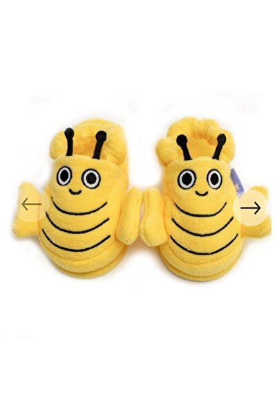 Slipcat Bee Figured Children and Baby Slippers Non-Slip Sole Home Shoes