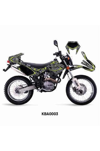 Motiker Kuba Black Cat Motif Tasarım Motosiklet Sticker Etiket Kaplama Modeli