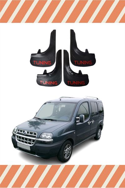 NOVDES Db Fiat Doblo 2000-2010 Tuning Written 4-Piece Dust Cover Mudguard Mudguard