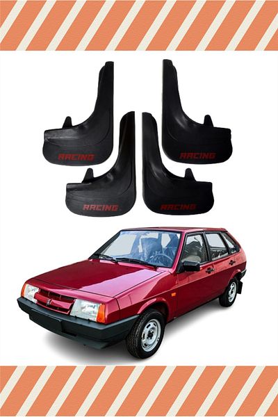 Heda Tex Lada Samara All Safes Compatible Racing Lettered 4-Piece Dust Cover Mudguard