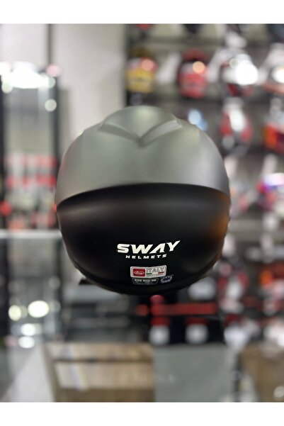 Sway Sw 765 Matt Siyah Güneş Vizörlü (ŞEFFAF VİZÖRLÜ)