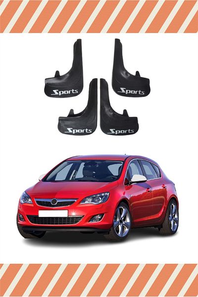 Heda Tex Opel Astra J All Cases Sports Written 4-Piece Dust Cover Mudguard Mudflap