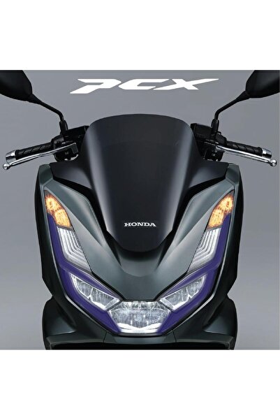 Motiker Honda PCX Ön Far Kaşı Tasarımı Şeffaf Sticker Lacivert
