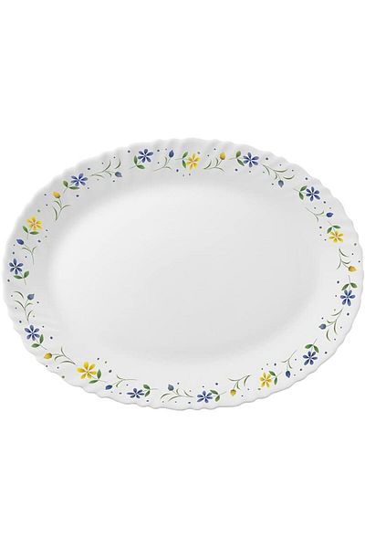 ORCHID 13" OPALWARE TWILIGHT OVAL PLATTER
