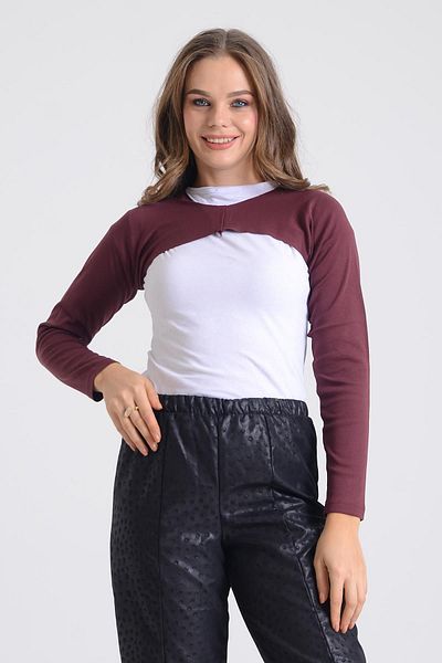 PİNKMARK PINKMARK ΓΥΝΑΙΚΕΙΑ ΕΣΩΡΟΥΧΑ HIJAB ΜΑΚΡΥ ΜΑΝΙΚΙ ΠΑΛΤΟ BOLERO PMBL25545