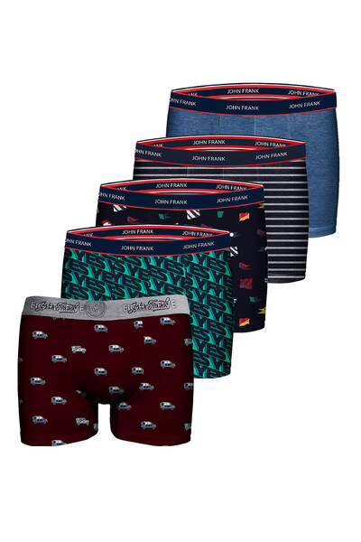 John Frank Özel 5 li Boxer Paketi
