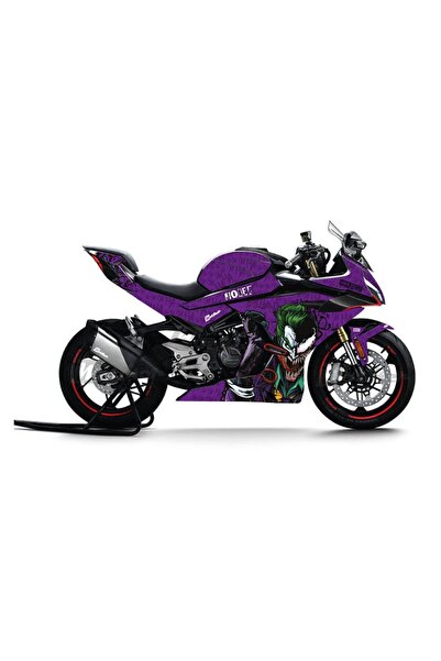 Motiker CF MOTO 450SR Joker Mor Sticker Etiket Parçalı Kaplama Modeli