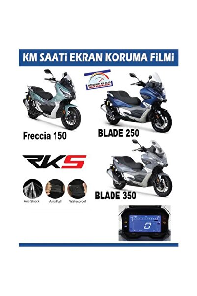 Motiker RKS Blade 250/350 Freccia 125/150 Motosiklet Ekran Km Koruyucu