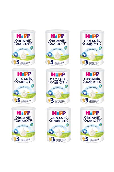 Hipp 3 Organik Combiotic Devam Sütü 350 gr 9 ADET