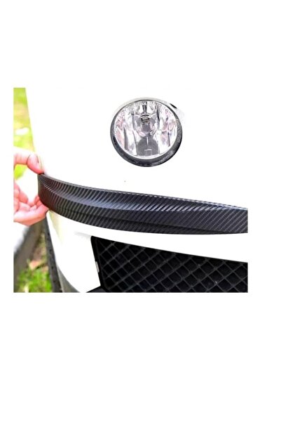 Temiz Pazar Araba Tampon Koruyucu Karbon Desenli Siyah Beyaz