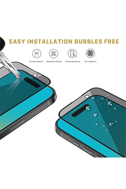 Fibaks Ghost Compatible for Apple iPhone 16 - Screen Protector, Hidden Tampered Glass