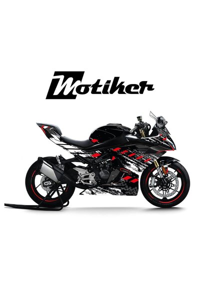 Motiker CFMOTO 450SR Racing Sport Beyaz Motosiklet Kaplaması