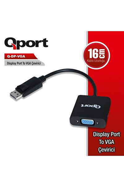 Qport Q-PORT DISPLAY PORT - VGA ÇEVİRİCİ (Q-DP-VGA)