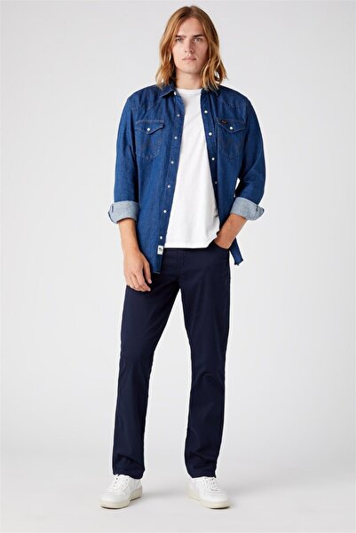 WRANGLER Тъмносини тексаски слим панталони