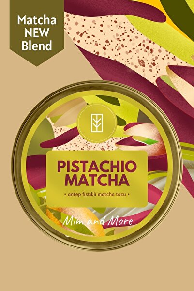 Mim and More Pistachio Matcha - Antep Fıstığı Aromalı Matcha, 25 gr