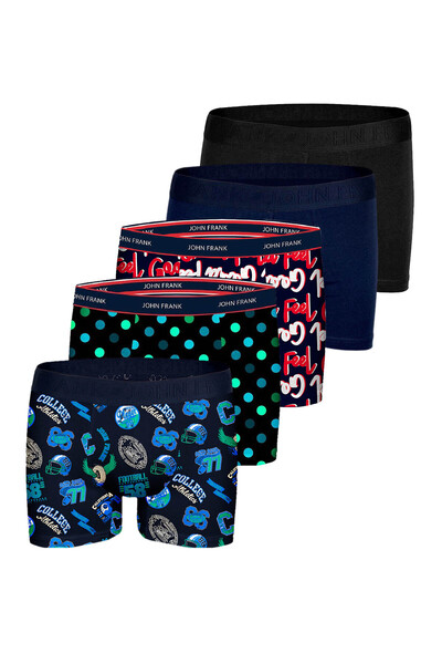 John Frank Özel 5 li Boxer Paketi