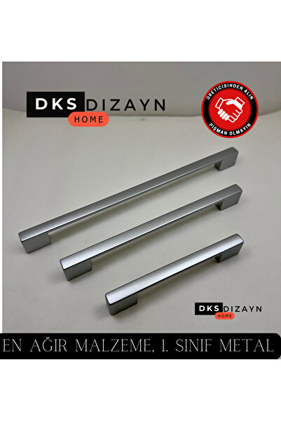 DKSDİZAYN نرجس 96-128 مللي متر ماتي كروم مقبض الصف الأول المعادن الفاخرة الحد...