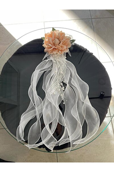 Pamuk Süsleme çiçek,konvoy somon