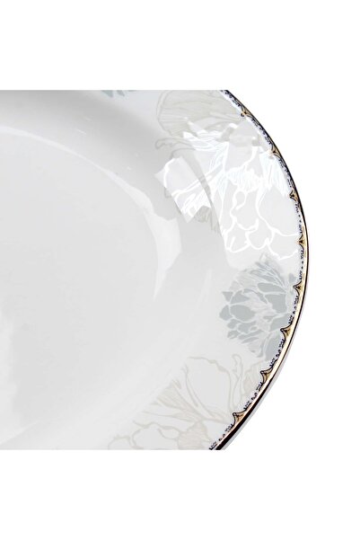 Queens 12" BONE CHINA OVAL PLATE LOTUS ZGBC042