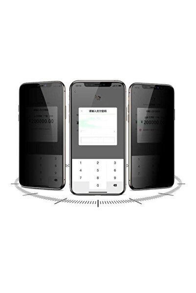 Fibaks Iphone 12 Uyumlu Tam Kapatan Hayalet Ekran Koruyucu Gizli Cam