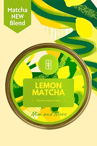 Mim and More Lemon Matcha - Limon Aromalı Matcha, 25 gr