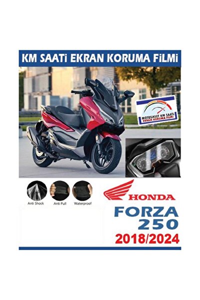 Motiker Honda Forza 250 2018/2024 Motosiklet Ekran Km Koruyucu